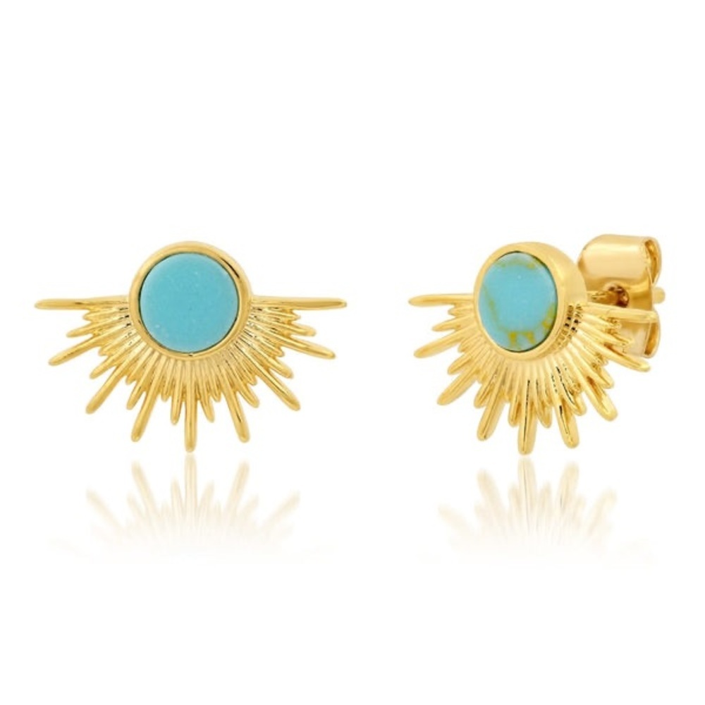NWT Tai Turquoise Sunburst Studs